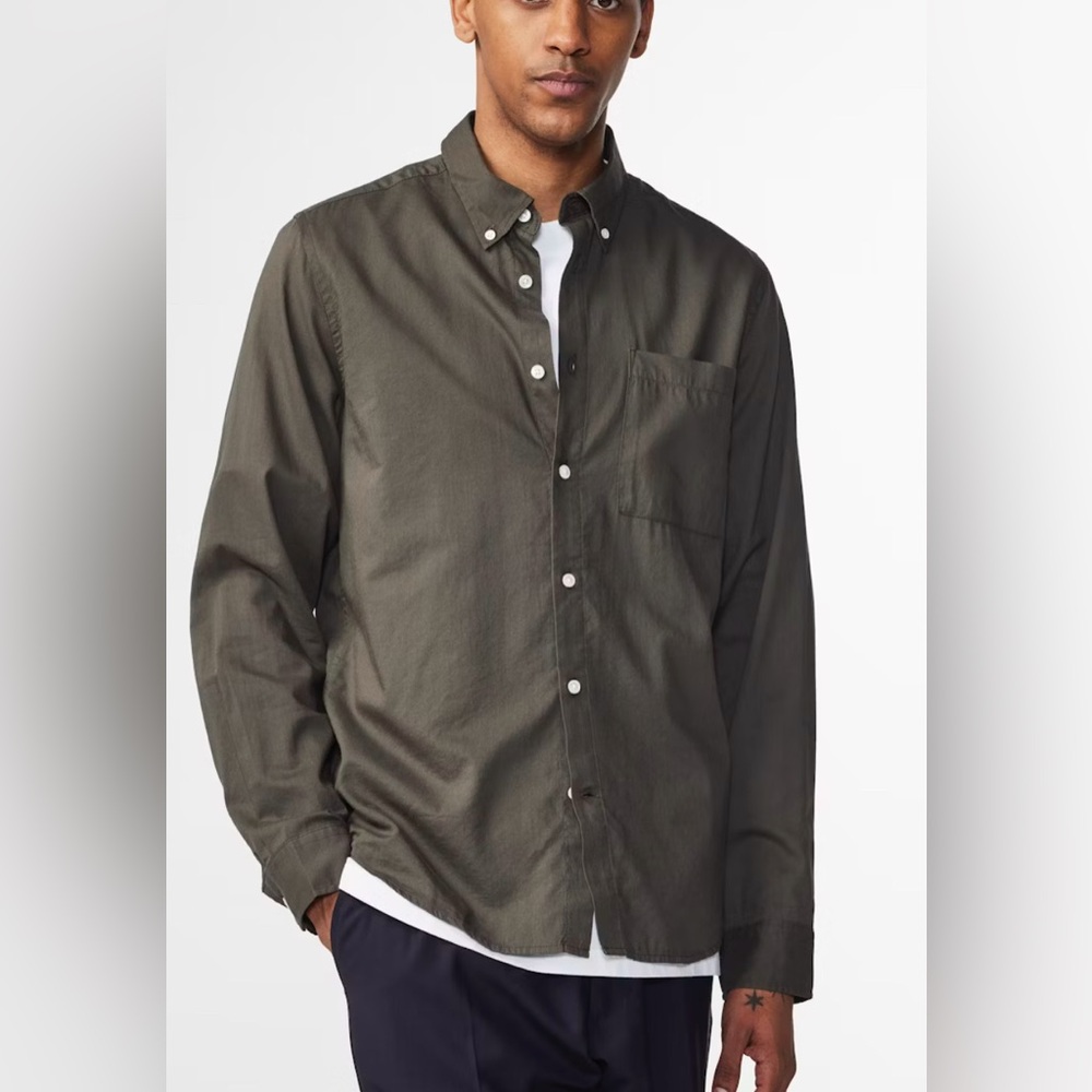 NN No Nationality  Arne Twill Shirt Mens  Sz XL